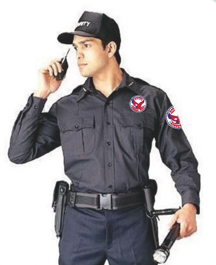 Uniformed AAGOC security officer on duty